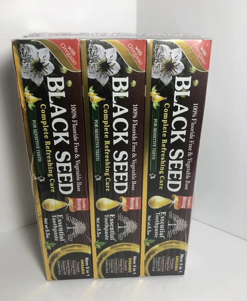 Essential Palace Organic Black Seed Toothpaste 100% Fluoride Free & Vegetable Base